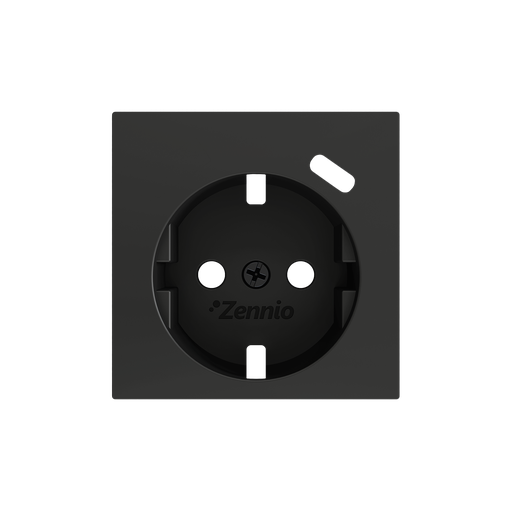 [ZEZS55CSC1USA] Zennio ZS55 - Centraalplaat 55x55mm voor schuko stopcontact met USB C (Antraciet)
