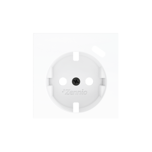 [ZEZS55CSC1USMW] Zennio ZS55 - Cache pour base de prise Schuko avec USB C 55x55mm (Blanc mat)