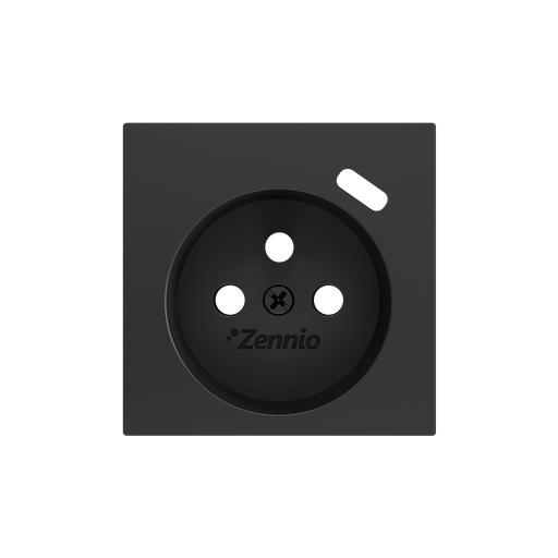 [ZEZS55CF1USA] Zennio ZS55 - Cache pour base de prise à borne avec USB C 55x55 mm (Anthracite)
