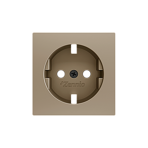 Zennio ZS55 - Schuko centraalplaat (Champagne)