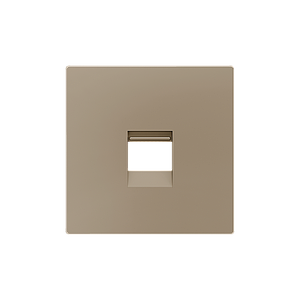 Zennio ZS55 - Centraalplaat voor enkele RJ45 connector (Champagne)