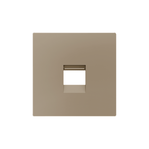 [ZE830001204] Zennio ZS55 - Centraalplaat voor enkele RJ45 connector (Champagne)