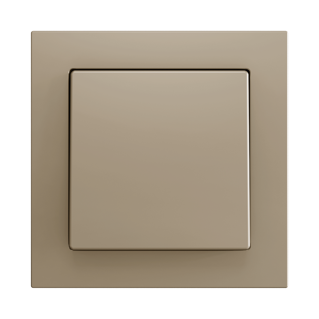 Zennio ZS55 - Bouton poussoir Soft - simple 2-p (Champagne)