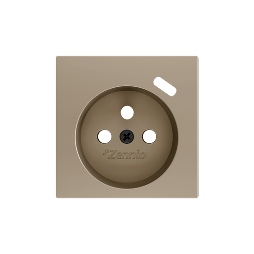 [ZEZS55CF1USC] Zennio ZS55 - Cache pour base de prise à borne avec USB C 55x55 mm (Champagne)