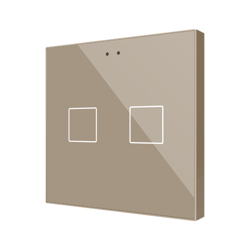 [ZEZVIF2V2C] Zennio Flat 2 v2 (Champagne)