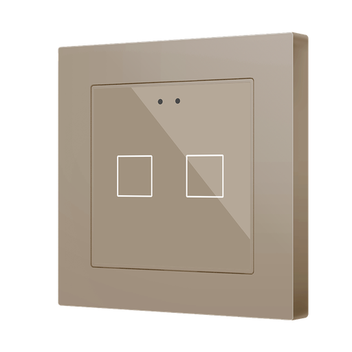 [ZEZVIF55X2V2C] Zennio Flat 55 X2 v2 (Champagne)