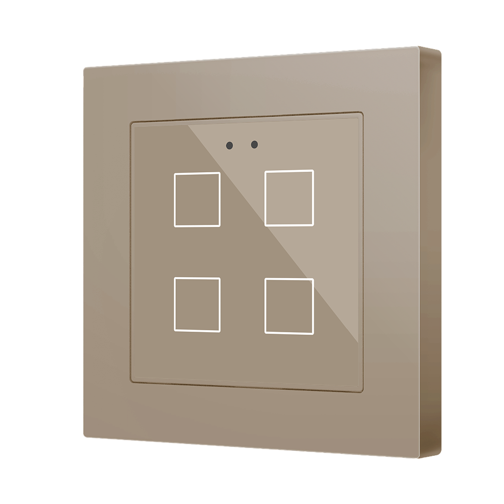 Zennio Flat 55 X4 v2 (Champagne)