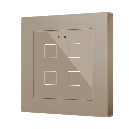 [ZEZVIF55X4V2C] Zennio Flat 55 X4 v2 (Champagne)