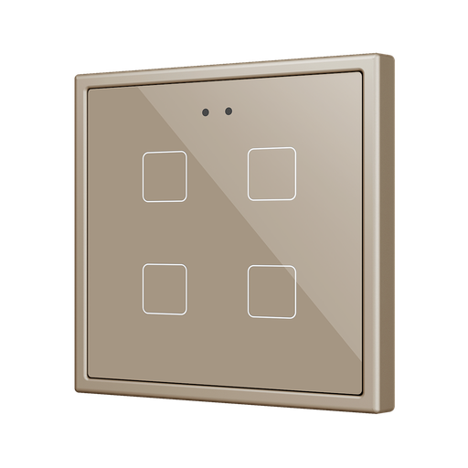 [ZEZVIF70X4C] Zennio Flat 70 X4 (Champagne)