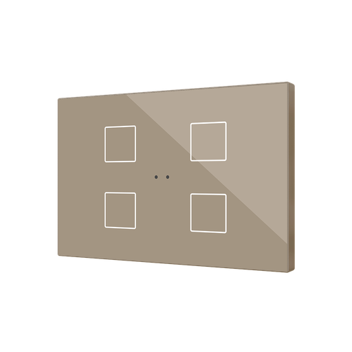 [ZEZVIFXLX4C] Zennio Flat XL X4 (Champagne)