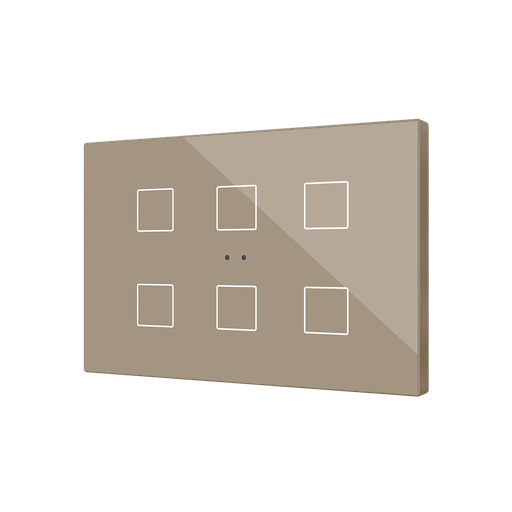 [ZEZVIFXLX6C] Zennio Flat XL X6 (Champagne)