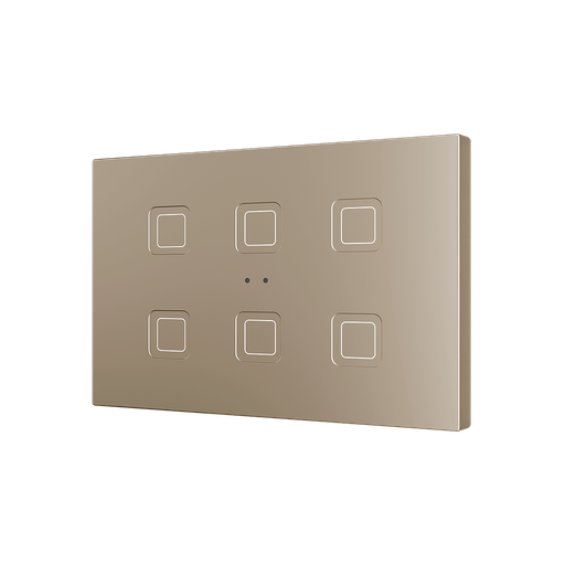 [ZEZVITXLX6C] Zennio Tecla XL X6 (Champagne)