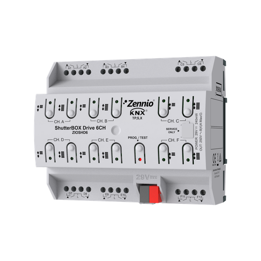 [ZEZIOSHD6] Zennio ShutterBOX Drive 6CH