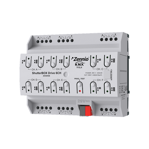 [ZEZIOSHD6] Zennio ShutterBOX Drive 6CH