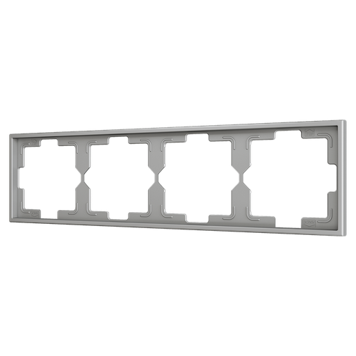 [ZEZS70FM4S] Zennio ZS70 - Plaque de recouvrement 4M (Argent)