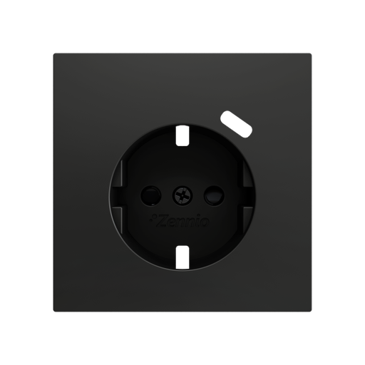 [ZEZS70CSC1USA] Zennio ZS70 - Centraalplaat 70x70mm voor schuko stopcontact met USB C (Antraciet)