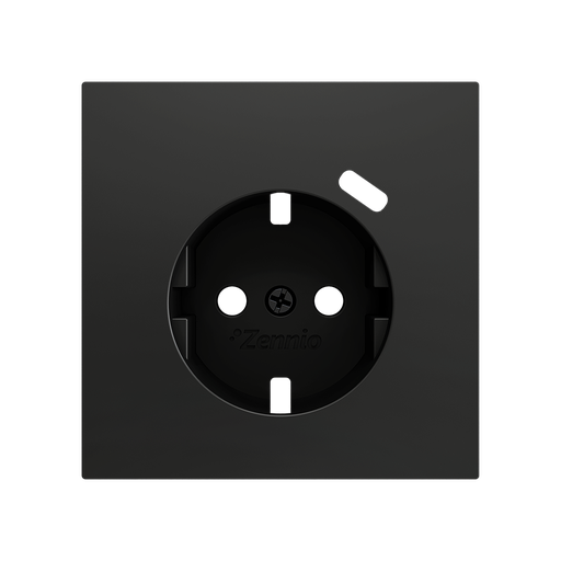 [ZEZS70CSC1USA] Zennio ZS70 - Centraalplaat 70x70mm voor schuko stopcontact met USB C (Antraciet)