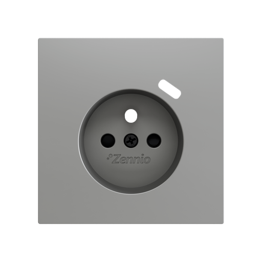 [ZEZS70CF1USS] Zennio ZS70 - Enjoliveur 70x70mm pour prise à borne avec USB C (Argent)