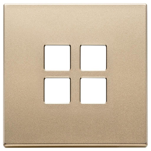 [VI22692.88] Vimar Eikon Exé Flat - Plaque de recouvrement 2Mx4 (Or satiné)