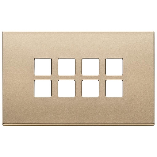 [VI22694.88] Vimar Eikon Exé Flat - Plaque de recouvrement 4Mx8 (Or satiné)