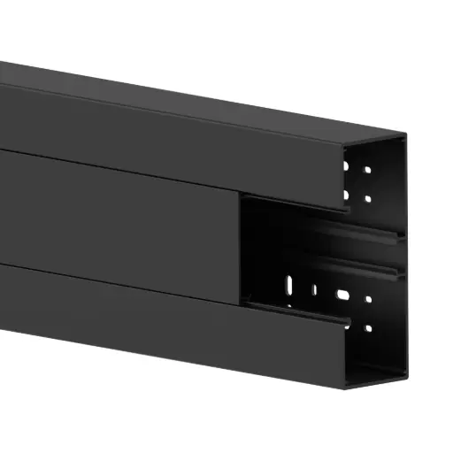 [GK18067] GGK BR - 60x170/80 Set = wandgoot en deksel (RAL 9005 - Zwart) - VPE=8