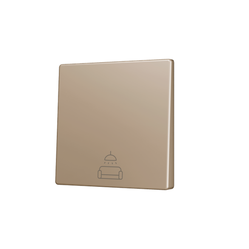 [ZEZS55CSOFT11CC] Zennio ZS55 - Enkelvoudige toets (neerwaarts) voor KNX Soft drukknop - Custom (Champagne) - Vanaf 100 stuks
