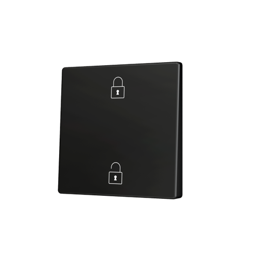 [ZEZS55CSOFT12AC] Zennio ZS55 - Touche simple (appui bas/haut) pour bouton poussoir KNX Soft - Custom (Anthracite) - A partir de 100 pièces
