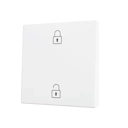 [ZEZS55CSOFT12MWC] Zennio ZS55 - Touche simple (appui bas/haut) pour bouton poussoir KNX Soft - Custom (Blanc mat) - A partir de 100 pièces
