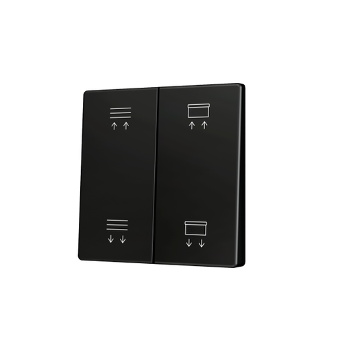 [ZEZS55CSOFT24AC] Zennio ZS55 - Touche double (appui bas/haut) pour bouton poussoir KNX Soft - Custom (Anthracite) - A partir de 100 pièces