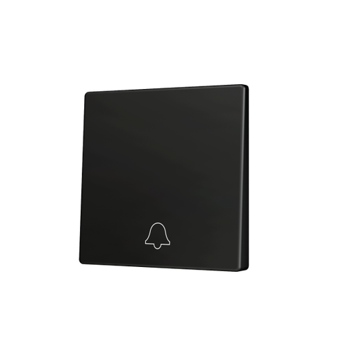 [ZEZS55CSOFT11DA] Zennio ZS55 - Enkelvoudige toets (neerwaarts) voor KNX Soft drukknop - Deurbel icoon (Antraciet)