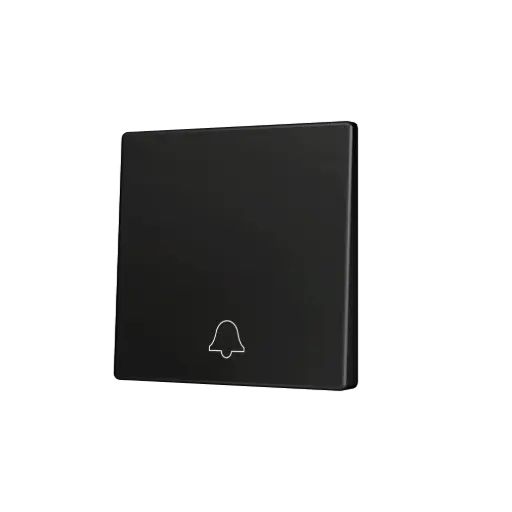 [ZEZS55CSOFT11DA] Zennio ZS55 - Touche simple (appui en bas) pour bouton poussoir KNX Soft - Icône de sonnette (Anthracite)