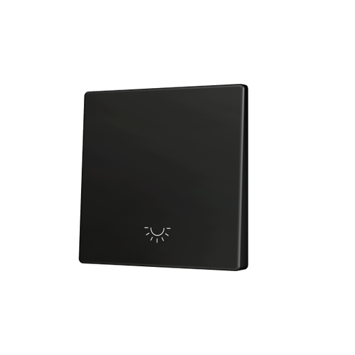 [ZEZS55CSOFT11LA] Zennio ZS55 - Touche simple (appui en bas) pour bouton poussoir KNX Soft - Icône de lumière (Anthracite)