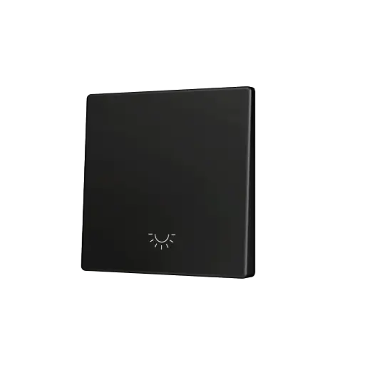 [ZEZS55CSOFT11LA] Zennio ZS55 - Touche simple (appui en bas) pour bouton poussoir KNX Soft - Icône de lumière (Anthracite)