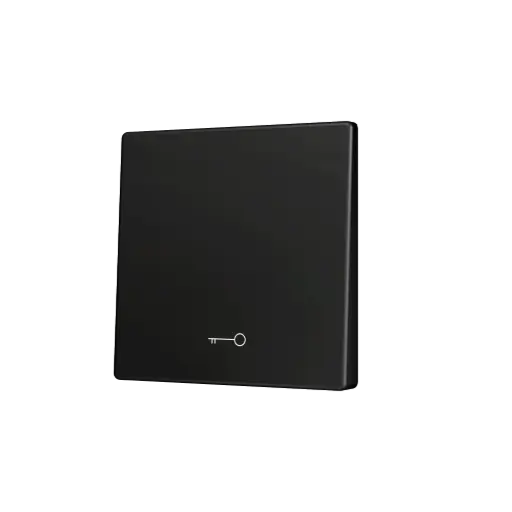 [ZEZS55CSOFT11KA] Zennio ZS55 - Touche simple (appui en bas) pour bouton poussoir KNX Soft - Icône de clef (Anthracite)