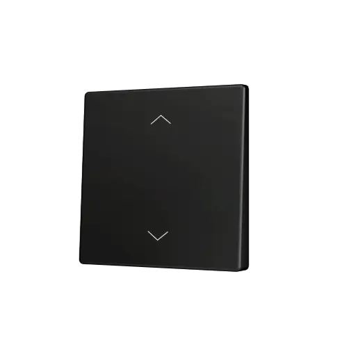 [ZEZS55CSOFT12SHA] Zennio ZS55 - Touche simple (appui bas/haut) pour bouton poussoir KNX Soft - Icône de volet (Anthracite)