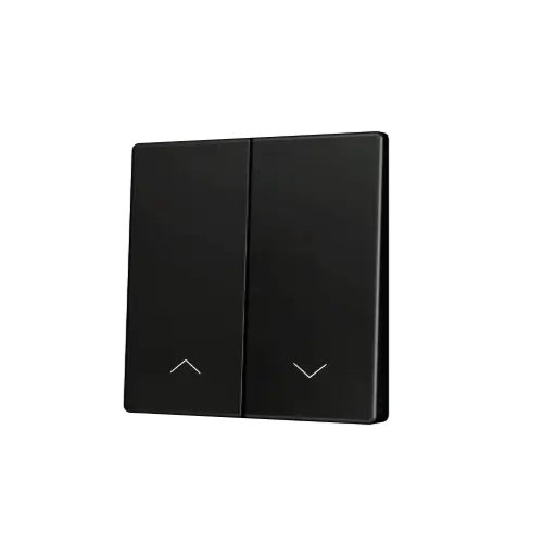 [ZEZS55CSOFT22SHA] Zennio ZS55 - Touche double (appui en bas) pour bouton poussoir KNX Soft - Icône de volet (Anthracite)