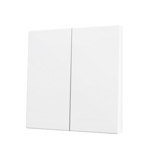 [ZEZS70CSOFT22MW] Zennio ZS70 - Touche double (appui en bas) pour bouton poussoir KNX Soft (Blanc mat)