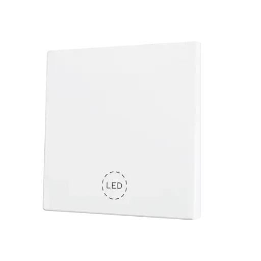 [ZEZS70CSOFT11MWC] Zennio ZS70 - Enkelvoudige toets (neerwaarts) voor KNX Soft drukknop - Custom (Mat wit) - Vanaf 100 stuks