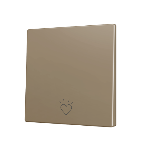 [ZEZS70CSOFT11CC] Zennio ZS70 - Enkelvoudige toets (neerwaarts) voor KNX Soft drukknop - Custom (Champagne) - Vanaf 100 stuks