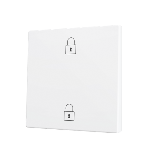 [ZEZS70CSOFT12MWC] Zennio ZS70 - Enkelvoudige toets (op/neer) voor KNX Soft drukknop - Custom (Mat wit) - Vanaf 100 stuks