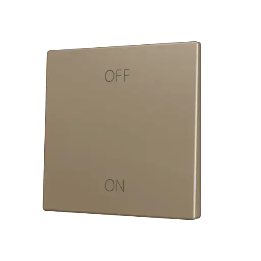 [ZEZS70CSOFT12CC] Zennio ZS70 - Enkelvoudige toets (op/neer) voor KNX Soft drukknop - Custom (Champagne) - Vanaf 100 stuks