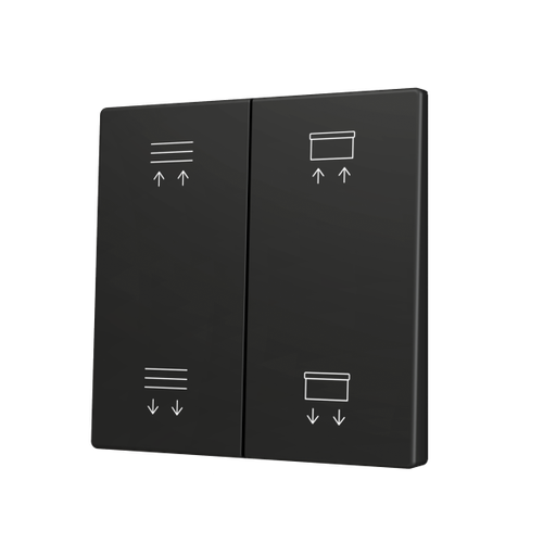 [ZEZS70CSOFT24AC] Zennio ZS70 - Dubbele toets (op/neer) voor KNX Soft drukknop - Custom (Antraciet) - Vanaf 100 stuks