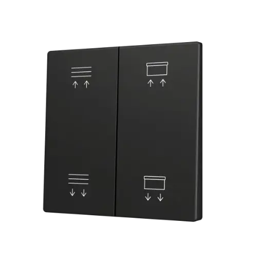 [ZEZS70CSOFT24AC] Zennio ZS70 - Dubbele toets (op/neer) voor KNX Soft drukknop - Custom (Antraciet) - Vanaf 100 stuks