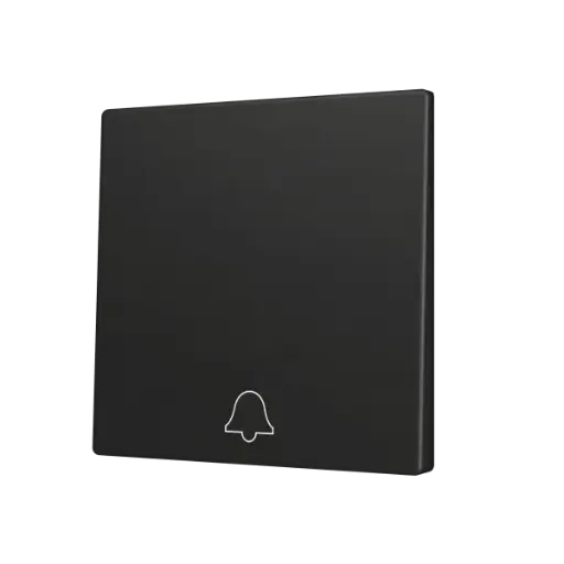 [ZEZS70CSOFT11DA] Zennio ZS70 - Touche simple (appui en bas) pour bouton poussoir KNX Soft - Icône de sonnette (Anthracite)