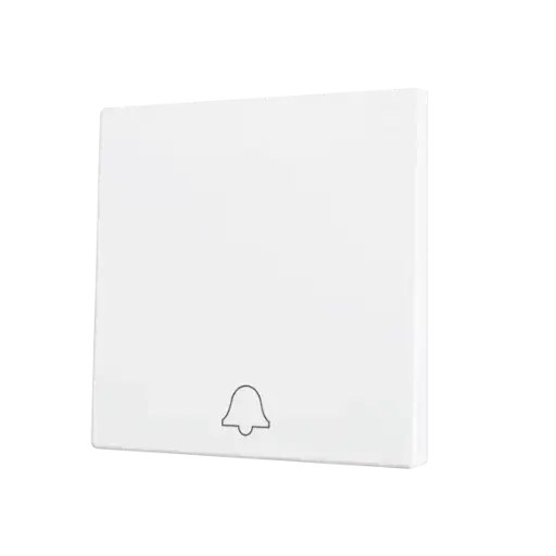 [ZEZS70CSOFT11DMW] Zennio ZS70 - Enkelvoudige toets (neerwaarts) voor KNX Soft drukknop - Deurbel icoon (Mat wit)
