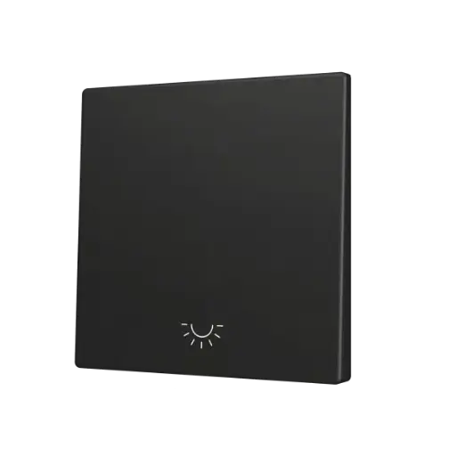 [ZEZS70CSOFT11LA] Zennio ZS70 - Touche simple (appui en bas) pour bouton poussoir KNX Soft - Icône de lumière (Anthracite)