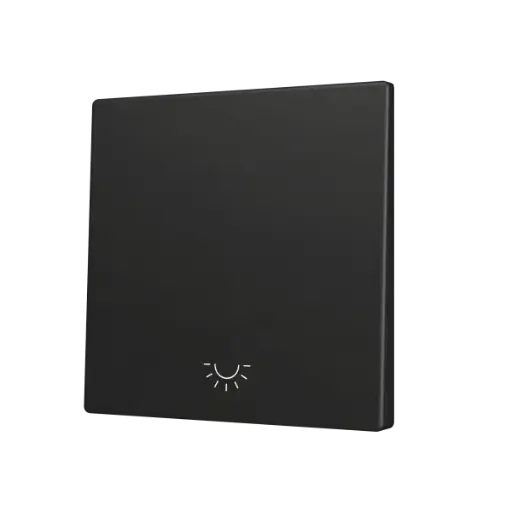 [ZEZS70CSOFT11LA] Zennio ZS70 - Touche simple (appui en bas) pour bouton poussoir KNX Soft - Icône de lumière (Anthracite)