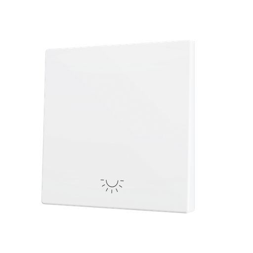 [ZEZS70CSOFT11LMW] Zennio ZS70 - Enkelvoudige toets (neerwaarts) voor KNX Soft drukknop - Licht icoon (Mat wit)
