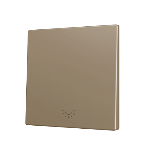 [ZEZS70CSOFT11LC] Zennio ZS70 - Enkelvoudige toets (neerwaarts) voor KNX Soft drukknop - Licht icoon (Champagne)