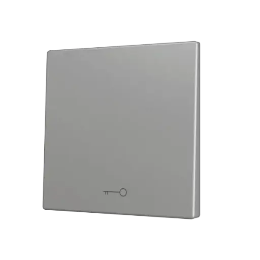 [ZEZS70CSOFT11KS] Zennio ZS70 - Touche simple (appui en bas) pour bouton poussoir KNX Soft - Icône de clef (Argent)